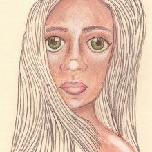 Mi Proyecto del curso: Ilustración con pastel y lápices de colores. Un proyecto de Ilustración tradicional e Ilustración de retrato de Andrea G. Morales - 16.01.2019