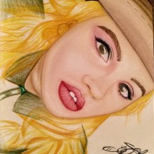 Retrato Debby Ryan-Pastel. Traditional illustration, Drawing, Portrait Illustration, and Portrait Drawing project by Jonny GC - 02.22.2019