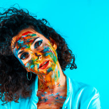 Paint It Blue - 4. Un proyecto de Fotografía, Fotografía de retrato e Iluminación fotográfica de Félix García Justicia - 01.03.2019