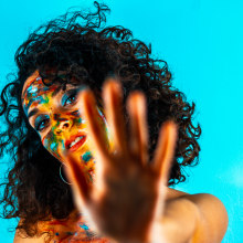 Paint It Blue - 5. Un proyecto de Fotografía, Fotografía de retrato e Iluminación fotográfica de Félix García Justicia - 01.03.2019