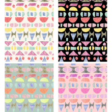 Mi Proyecto del curso: Diseño de estampados textiles. Un proyecto de Diseño, Collage, Pattern Design, Creatividad, Dibujo, Ilustración digital y Estampación de Yanina Judit Bidinost - 02.03.2019