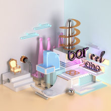 BAR CEL ONA. Un proyecto de Publicidad, 3D y Diseño gráfico de Iván martinez - 04.03.2019