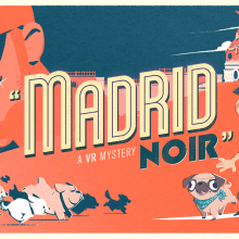 Madrid Noir (VR). Lettering, Drawing, 3D Modeling, and Concept Art project by Juancho Crespo - 03.04.2019