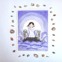 Fanart  "La canción del mar". Un proyecto de Ilustración tradicional de Isabel Umbría - 14.03.2019