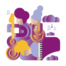 Music Factory. Design gráfico e Ilustração vetorial projeto de Sema García Diseño - 14.03.2019