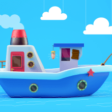Mi primer barco 3D. Un proyecto de 3D, Creatividad e Ilustración digital de Mario Andres Muñoz Garcia - 15.03.2019