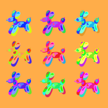 Puppies. Motion Graphics, Animation, Art Direction, Graphic Design, Icon Design, and Digital Illustration project by Verónica Morales González - 02.01.2019