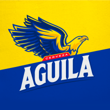 Ilustración Cerveza Aguila. Traditional illustration, Br, ing, Identit, and Packaging project by Juan Villamil - 03.18.2019