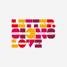 Letter Signs Love | Logotype. Un proyecto de Diseño, Br, ing e Identidad y Diseño de logotipos de ely zanni - 21.03.2019