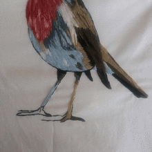 Mi Proyecto del curso: Pintar con hilo: técnicas de ilustración textil. Sewing project by elena maria - 02.25.2019