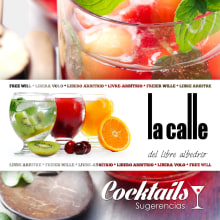 Carta Cócteles Restaurante La Calle. Un proyecto de Diseño editorial, Diseño gráfico y Diseño de carteles de Antonio Torrecillas González - 25.07.2015