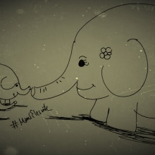 Ilustraciones para niños de Mamá Elefante . Un proyecto de Dibujo de Diana Man - 25.03.2019
