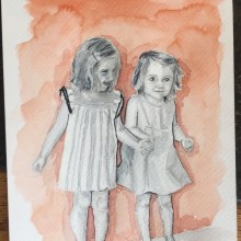 Illustration Filles. Drawing, Watercolor Painting, Portrait Drawing, and Artistic Drawing project by Valentina Parietti - 03.28.2019