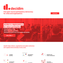 Sitio web de Decidim.org. Web Design, and Web Development project by Javier Usobiaga Ferrer - 10.28.2018
