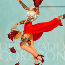 Demasiado Corazón. Colagem, e Fotografia digital projeto de Mariana Lorenzo - 01.02.2019
