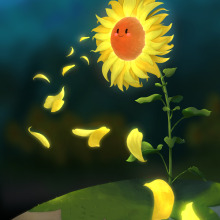 Sunflower. Un proyecto de Ilustración digital e Ilustración infantil de Johanna Mesa Ramos - 28.03.2019