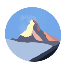 Colores del Matterhorn. Ilustração digital projeto de Noohr Frei - 28.03.2019