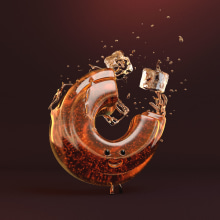 Letra Coca Cola. Design, Motion Graphics, 3D, and Lettering project by José Luis Morán - 04.03.2019