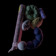 36 Days Of Type. Un proyecto de 3D, Animación, Dirección de arte y Animación 3D de Edwar Banquet - 03.04.2019