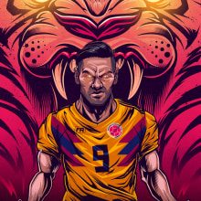 FútbolRed. Un projet de Illustration, Illustration vectorielle et Illustration numérique de Juan Villamil - 09.04.2019
