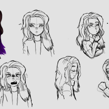 Character concept- expressions. Un proyecto de Diseño de personajes, Animación de personajes y Animación 2D de Andrea Reche Peris - 11.04.2019