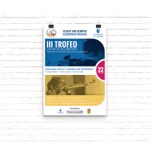 Poster para el Club de Tiro Olímpico Alcobendas (III Trofeo Ciudad de Alcobendas). Un proyecto de Diseño gráfico y Diseño de carteles de Alfredo Moya - 11.04.2019