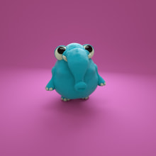 Minielephant. 3D, e Design de personagens 3D projeto de Rubén Farrona - 12.04.2019
