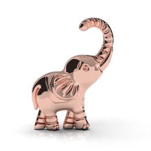 Dije de Elefante Modelado 3D Rhino Gold, ZBrush  & Key Shot. Un proyecto de 3D, Diseño industrial, Diseño de jo, as, Diseño de moda y Modelado 3D de Adan Vite Arreola - 13.04.2019