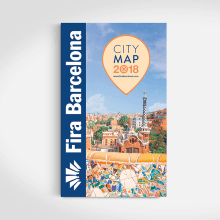 Mapa Fira Barcelona. Design, Advertising, Editorial Design, and Graphic Design project by Disparo Estudio - 04.26.2016