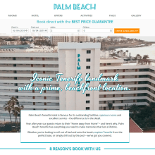 Palm Beach Tenerife Hotel. SEO project by alberto Ibáñez - 04.15.2017