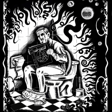 Homenaje Lovecraft. Un proyecto de Ilustración tradicional, Dibujo, Diseño de carteles, Ilustración digital y Dibujo artístico de Rodrigo Cámara - 23.04.2019