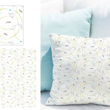 Rapport Ocells. Pattern Design e Ilustração têxtil projeto de Laura Román - 24.04.2019