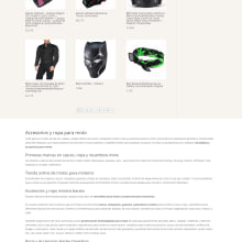 Accesorios y ropa para moto. Web Design project by Jose Luis Torres Arevalo - 04.24.2019