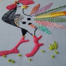Mi Proyecto del curso: Técnicas de bordado: ilustrando con hilo y aguja. Embroider, and Sewing project by Fa G - 04.27.2019