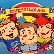 Candy World / Publicidad. Traditional illustration project by visualetts - 04.28.2019