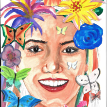 Mi Proyecto del curso: Retrato ilustrado en acuarela. Un proyecto de Ilustración tradicional, Dibujo, Pintura a la acuarela, Ilustración de retrato, Dibujo de Retrato, Dibujo realista, Dibujo artístico e Ilustración infantil de MARIA DEL CARMEN GONZALEZ CORTEJOSA - 28.04.2019