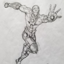 Mi Proyecto del curso: Ilustración para cómics: anatomía de un superhéroe _ Ironman vAI. Un proyecto de Cómic de Alfredo Iglesias López - 28.04.2019