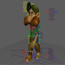 Mi Proyecto del curso: Rigging y deformación de un personaje. Un proyecto de 3D, Rigging y Animación 3D de Oriol González Quesada - 01.05.2019