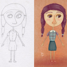 Proyecto: Construye un amigo: del lápiz al movimiento. Un proyecto de Ilustración tradicional, Diseño de personajes y Animación 2D de Brenda Matilla - 07.05.2019