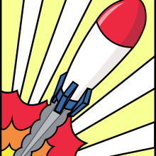 Cohete. Vector Illustration, and Digital Illustration project by Oscar Munguía - 05.09.2019