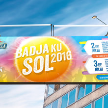Festival Badja Ku Sol 2016. Un projet de Design , Br, ing et identité , et Conception d'affiches de Gonzalo Cardenete Burgos - 14.04.2016