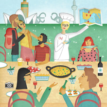 Illustration for Fleet People Magazine. Traditional illustration, Editorial Design, Cooking, Poster Design, and Digital Illustration project by Araceli Moya - 05.12.2019