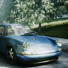 Porsche by Singer. Animation, L, scape Architecture, Lighting Design, Street Art, VFX, and 3D Animation project by Ro Bot - 05.14.2019