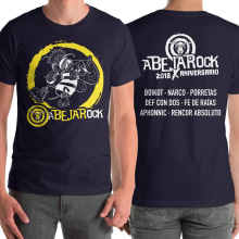 Abejarock - Camisetas. Traditional illustration, Br, ing, Identit, and Graphic Design project by Marcos Rodríguez González - 05.15.2019