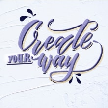 Créate your way - Lettering con Procreate. Un proyecto de Lettering de Dovi Vausk - 15.05.2019