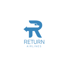 Diseño de logotipo para Return Airlines. Un proyecto de Br, ing e Identidad, Diseño gráfico y Diseño de logotipos de Miguel Camacho Gordaliza - 16.05.2019