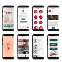 Touch App: The best female masturbation guide. Un proyecto de UX / UI de Gabriela Pineda Araujo - 01.09.2018