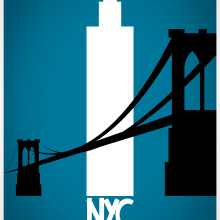 New York New York! Diseño enmarcado para decoración de piso en Manhattan.. Un proyecto de Diseño gráfico y Dibujo de david donnier - 17.05.2019