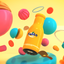 Fanta Orange. Un proyecto de Modelado 3D de Ferri Eduardo - 17.05.2019