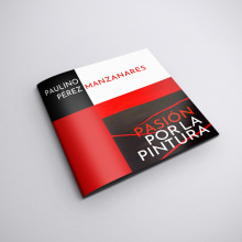 Folleto Paulino Perez Manzanares Artista Pictórico. Un proyecto de Diseño editorial, Diseño gráfico y Creatividad de Raquel Páramo - 18.05.2019
